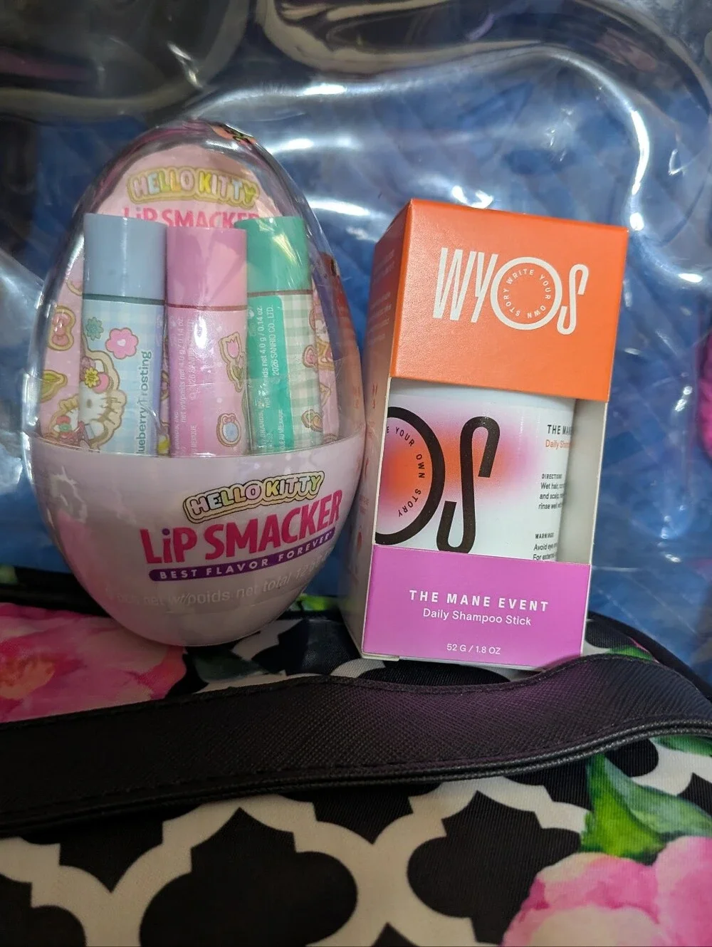 Modella Bright Pink Clear Bag Combo